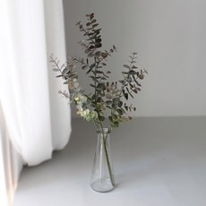 龜背芋小鐵棕櫚葉綠葉裝飾假花, 復古桉樹古董, 1套