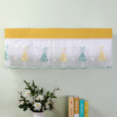 女神款美型擋風罩 壁掛式冷氣防風簾, 兔子小姐黃