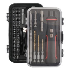 充電起子機 起子頭41件組 雙LED照明燈設計 Type-c充電 可拆卸電池 強勁持久, 1盒