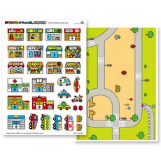 kkumi-nara DIY感受我的鄰里建築背景圖, 混色