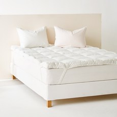 La Pomme Atique棉質鬆緊床墊, Cream White