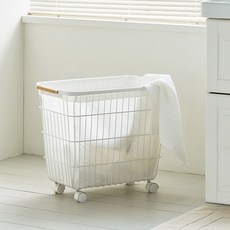 MAISON DE COMME MA 素色洗衣籃, 白色