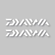戶外車用造型貼紙 Daiwa 大型, 2個, 白色