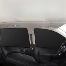 AUTO CREW 磁吸式遮光車宿窗簾 駕駛座 + 副駕駛座 + 後座 2件組, 1套, 黑色