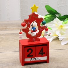 Sonio 日曆桌上聖誕室內裝飾, 1個, 02 聖誕樹紅