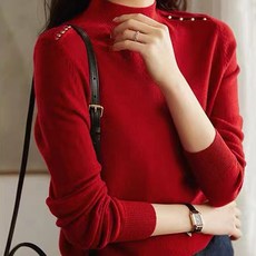 LUNA GIRL 女款 Rubiel 半高領針織衫