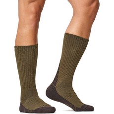 CQR 羊毛運動氣墊長襪, 郊狼棕, 3個