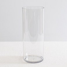 flowertree 壓克力圓筒花瓶, 透明