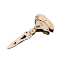 刀劍立體木質拼圖 5號, 單色