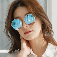 RIGHT NOW 半框圓形細框中性太陽眼鏡