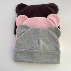 아동용 곰돌이 비니 3종 세트