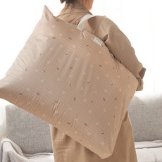 롤베이비 낮잠이불 방수 가방, 곰돌이브라운