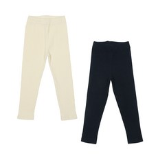 Rainbow Kids 兒童彈性羅紋內搭褲2件組