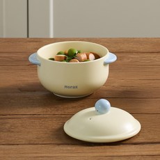 MAISON OBJET 尹陶瓷 Morak 圓形蒸鍋 奶油黃, 1個, 16.5cm