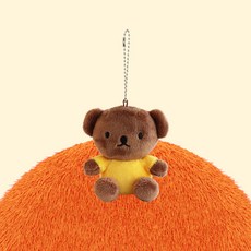 FINGER PUPPET Boris 絨毛娃娃, 黃色, 8cm, 1個