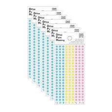 Petit Office Point 和紙圓點貼紙 20-S306A, 混合色, 7個