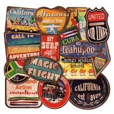 데코 DIY 캐리어 노트북 스티커 레트로, 36개, 렌덤발송