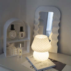 HEILUMI LED桌上型室內裝飾品蘑菇燈氣氛燈, 白色