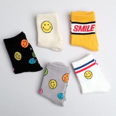 WESOCKS&PAPAMOM 兒童用 Woori Textile J-ssum 襪子 5雙組