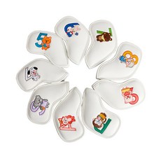 Early Ports高爾夫球鐵桿套 9個入, 白色