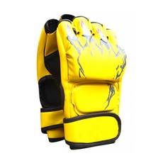 I Love Fit半指打孔戰鬥手套 雙手佩戴, 黃虎
