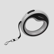 DING DONG PET 寵物圓形一鍵式自動牽繩 2.5m, 1個, 灰色