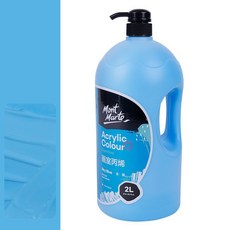 Mont Marte 蒙瑪特 壓克力顏料 天藍色, 1 種顏色, 2L