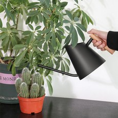 Simple & Glow 家庭 居家 住宅 庭園 田地 佈置 植物 花盆 花瓶 裝飾 不鏽鋼噴霧器, 黑色, 1個