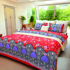 바세티 아레쪼 누비 솜샤시 이불커버 세트