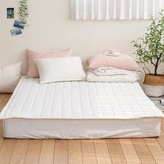 먼지없는 부드러운 마시멜로 사계절 패드, 크림아이보리