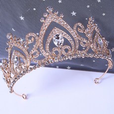 겟잇블루 頭飾皇冠, 1個, 金色 + 白色