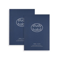 Table talk Habit 6個月學習計畫本 2入, 基本海軍藍