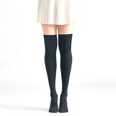 Donati 女士雙色高爾夫球襪, 黑色 米色, 1雙