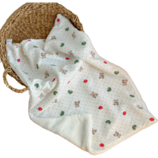 스마일깨비 반려동물 산뜻한 프린트 이불 겸 매트, 6, 1개