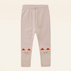 mollimelli 童款可愛圖案刷毛內搭褲