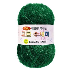 yarna 대용량 고급 수세미 뜨개실 100g, 104진초록, 1개