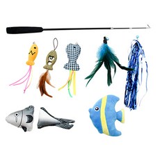 Boss Bae Boss 貓釣魚竿 10 件套, 混色, 1套