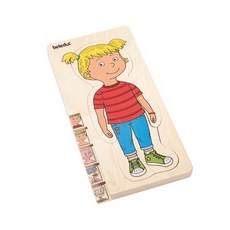 beleduc 女孩身體構造5層拼圖 03-17128, 35件, 1個