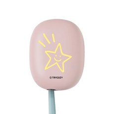 트라이코지 커플 LED 미니 휴대용 칫솔기, 스타, STB-022