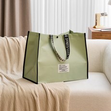 모던하우스 바닥이 고정되는 라벨 리유저블 쇼퍼백