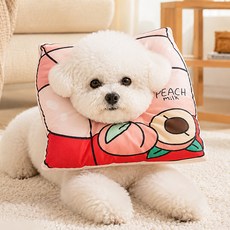 Pick&Pet 狗狗柔軟軟墊防舔保護頸圈 蜜桃牛奶