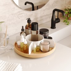 움브라 BELLWOOD LAZY SUSAN 회전 트레이, 내추럴, 1개