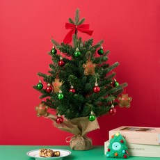 버터 버터패밀리 크리스마스 완성 트리, 그린 + 레드 + 골드