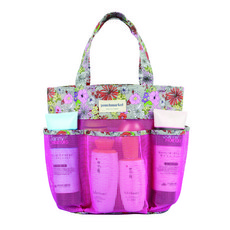 口袋網狀沐浴包 粉紅, 1個, 粉色