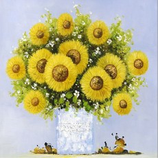 PIPO 帶來幸福的花瓶畫 DIY 40 x 50 cm pipo-2027, 混合色, 1個