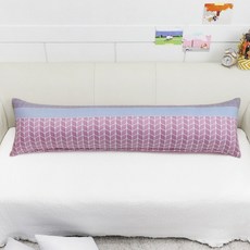 베드앤데코 에브리데이 바디필로우 솜포함, 핑크그레이