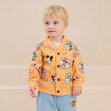 milkmile 兒童款迪士尼寶寶米奇貼飾開襟衫