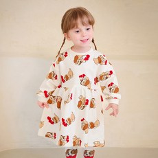 mollimelli 迪士尼女童款貴賓狗Lady and Tramp I love love連身裙