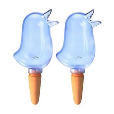 AHOYE 小鳥滴灌自動澆花器, 透藍色, 2個