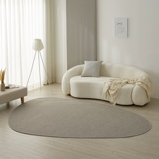 LEREVE 워셔블 사선 사이잘룩 스톤 비정형 러그